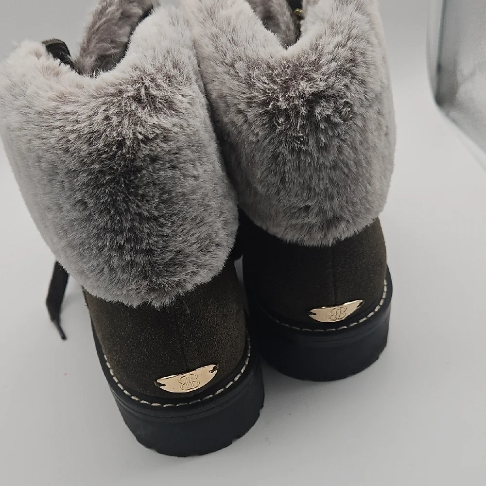 Bandolino Dark Brown Fur-Lined Winter Boots